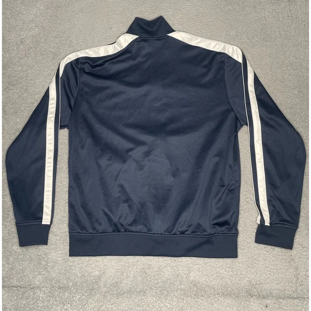 Vintage Y2K‎ Nike Jacket Mens XL Navy Blue Mesh Full Zip Warm Up Track